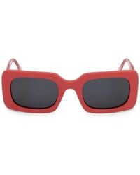adidas - Eckige Sonnenbrille Mit Logo-Print - Lyst