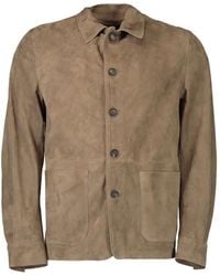 Eleventy - Giacca-Camicia Con Bottoni - Lyst