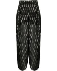 ARMANI EXCHANGE - Pantaloni Dritti Lamé - Lyst
