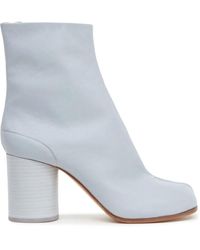 Maison Margiela - Tabi 80Mm Leather Ankle Boots - Lyst