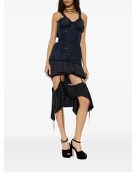 KNWLS - Sable Lace-Up Mini Dress - Lyst