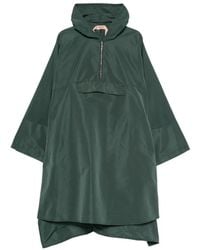 N°21 - Hooded Half-Zip Cape - Lyst