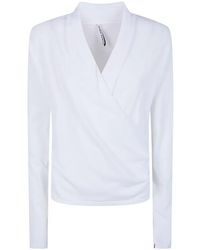 Liviana Conti - V-Neck Wrap Knitwear - Lyst