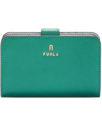 Furla - Medium Camelia Logo-Detail Compact Wallet - Lyst