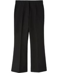 Jil Sander - Pantalones capri de algodón - Lyst