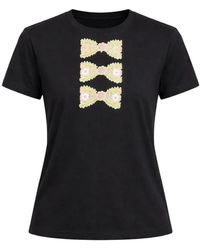Cynthia Rowley - Foil Printed T-Shirt - Lyst