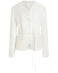 12 STOREEZ - Aurelia V-Neck Jacket - Lyst