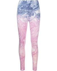 Electric and Rose - Sunset Abstract-pattern Print leggings - Lyst