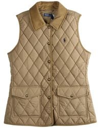 Polo Ralph Lauren - Diamond-Quilted Pocket Gilet - Lyst