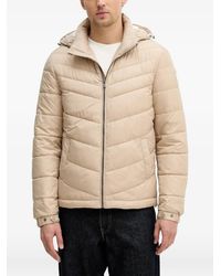 Guess - Hooded Quilted Jacket - Lyst
