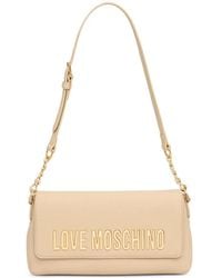 Love Moschino - Logo-Plaque Chain-Link Shoulder Bag - Lyst