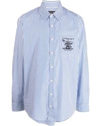 Y. Project - Logo-embroidered Striped Cotton Shirt - Lyst