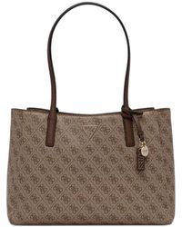 Guess - Cabas Noelle Ii À Logo Imprimé Et Breloque - Lyst