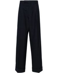 Gucci - High-Waist Tailored Wool Trousers - Lyst