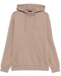 Emporio Armani - Lounge Side Logo Hoodie Fungi - Lyst