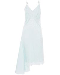 Victoria Beckham - Crushed Cami Asymmetric Midi Dress - Lyst