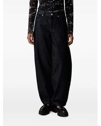 KARL LAGERFELD - Tapered Wide-Leg Jeans - Lyst