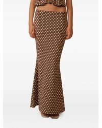Montce - Natalia Polka-Dot Maxi Skirt - Lyst