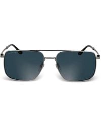 Lacoste - Sonnenbrille Mit Eckigem Gestell - Lyst