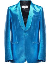 MM6 by Maison Margiela - Metallic Shawl-Lapel Blazer - Lyst