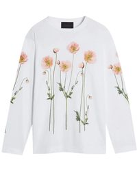 Simone Rocha - Poppy Field-Print Long-Sleeve T-Shirt - Lyst