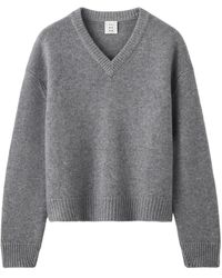 Almada Label - Yara V-Neck Knitted Sweater - Lyst