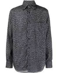 Tom Ford - Leopard-print Long-sleeve Shirt - Lyst