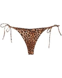 MC2 Saint Barth - Marielle Leopard-Print Bikini Bottoms - Lyst