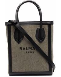 Balmain - B-army Shopper Met Logo - Lyst