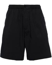 Aspesi - Elasticated-Waist Poplin Shorts - Lyst
