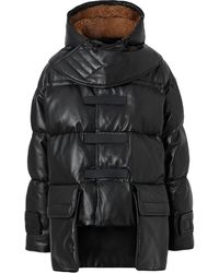 Burberry Plonge Lambskin Puffer Jacket - Black