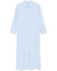120% Lino - Linen Midi Dress - Lyst