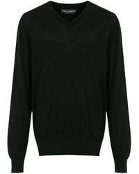 Dolce & Gabbana - Cashmere V-Neck Sweater - Lyst