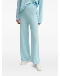 Liu Jo - Pantalones acampanados con logo bordado - Lyst