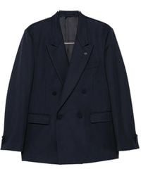 Lardini - Double-Breasted Peak-Lapel Jacket - Lyst
