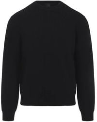 Moncler - Logo-Patch Wool Sweater - Lyst