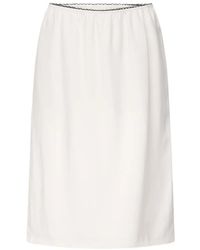 Loulou de Saison - Kruise Elasticated-Waist Straight Midi Skirt - Lyst