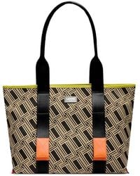 Lancel - Medium Mistral Rollable Jacquard Tote Bag - Lyst