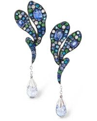 Stefere - Boucles D'Oreilles Plaquées Or 24Ct À Ornements - Lyst