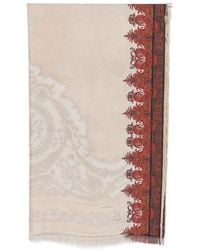 Pierre Louis Mascia - Paisley-Print Fringed Scarf - Lyst
