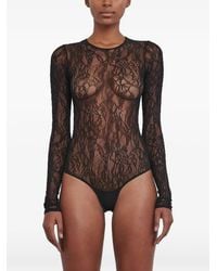 Wardrobe NYC - Lace Long-Sleeve Bodysuit - Lyst