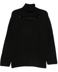 P.A.R.O.S.H. - Jersey con lentejuelas y cuello alto - Lyst