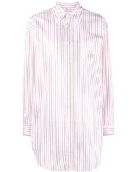 Etro - Pegaso-embroidered Striped Cotton Shirt - Lyst