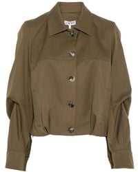 Loewe - Chaqueta Corta Con Anagrama Bordado - Lyst
