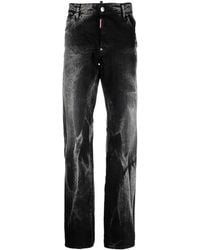 DSquared² - Washed Straight-Leg Denim Jeans - Lyst