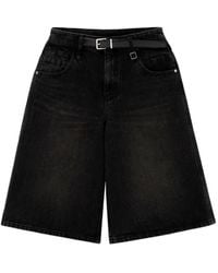 WOOYOUNGMI - Belted Denim Shorts - Lyst