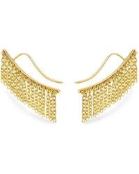 Guzema - Hidden Beauty Chainfall Earrings - Lyst