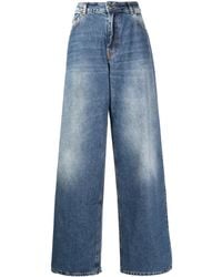 Roberto Cavalli - High-Rise Wide-Leg Jeans - Lyst
