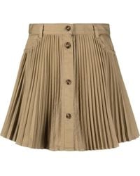 RED Valentino - Pleated Mini Skirt - Lyst