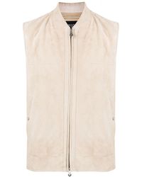 MAN ON THE BOON. - Suède Gilet - Lyst
